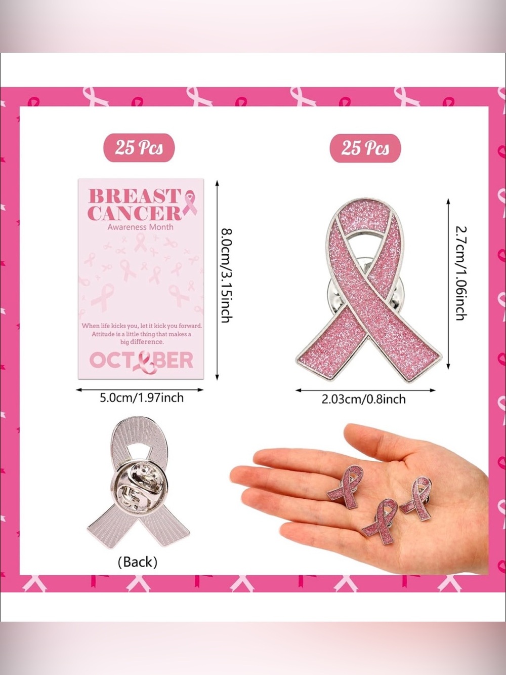 💝NWT LAURA ASHLEY & More BREAST CANCER AWARENESS GIFT BUNDLE💝 - Picture 12 of 16